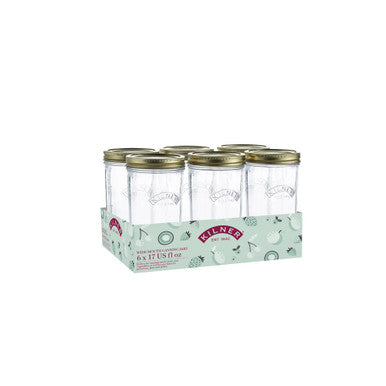 Kilner Wide Mouth Preserve Set of 6 - 500ml