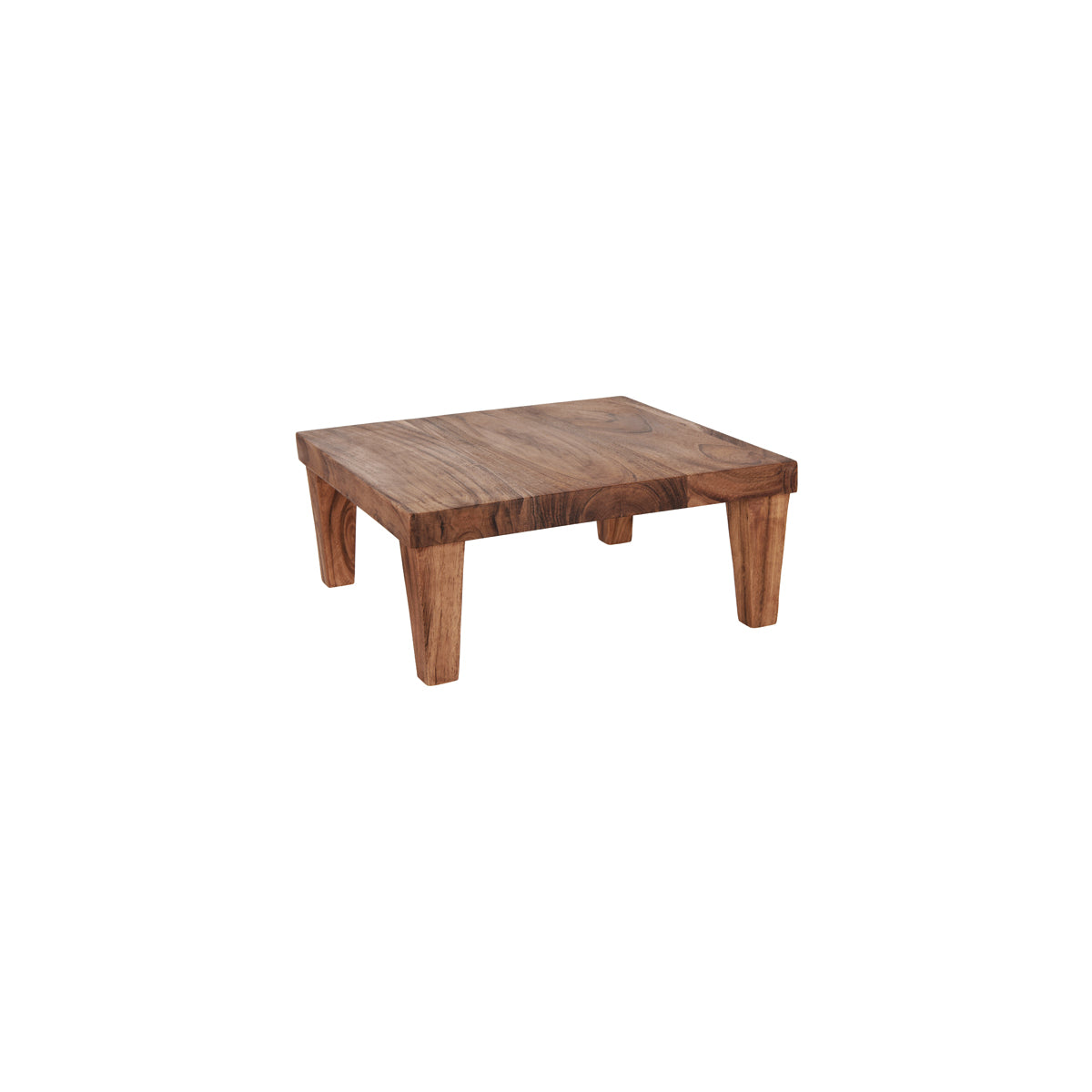 Chef Inox Serve Natural Acacia Square Stand with Legs 305x305x130mm