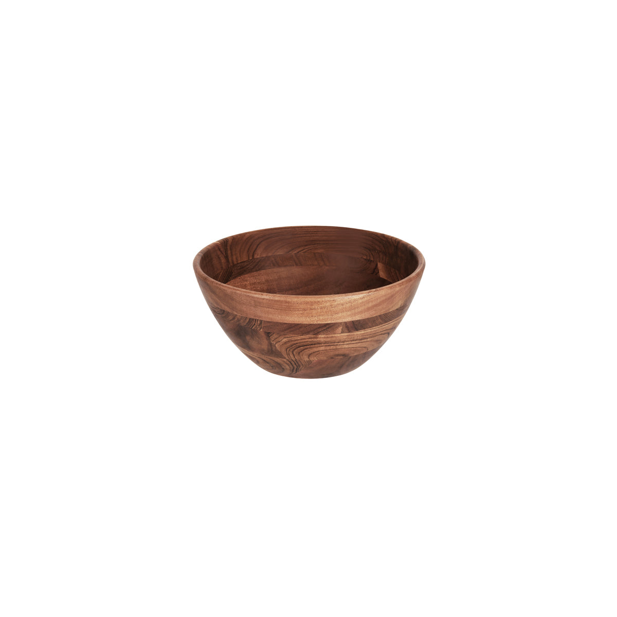 Chef Inox Serve Natural Acacia Round Display Bowl Deep 280x130mm