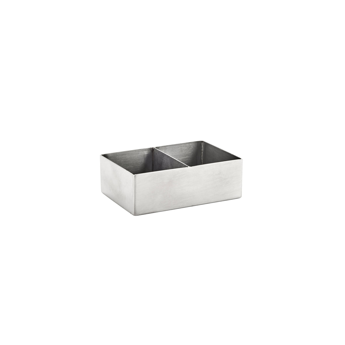 Chef Inox Sugar Packet Holder with Divider Stainless Steel 120x80x40mm