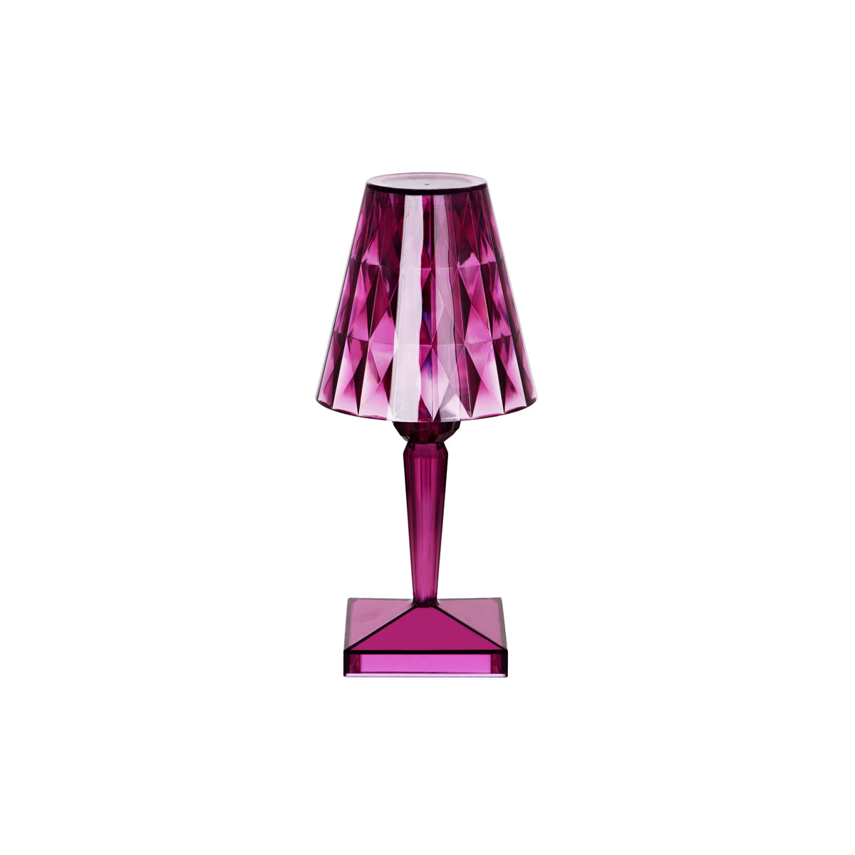 Tablekraft Ambience Crystal Cordless LED Table Lamp Purple