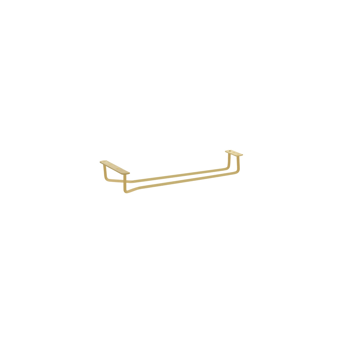 Chef Inox Glass Hanger Brass Plated 260mm