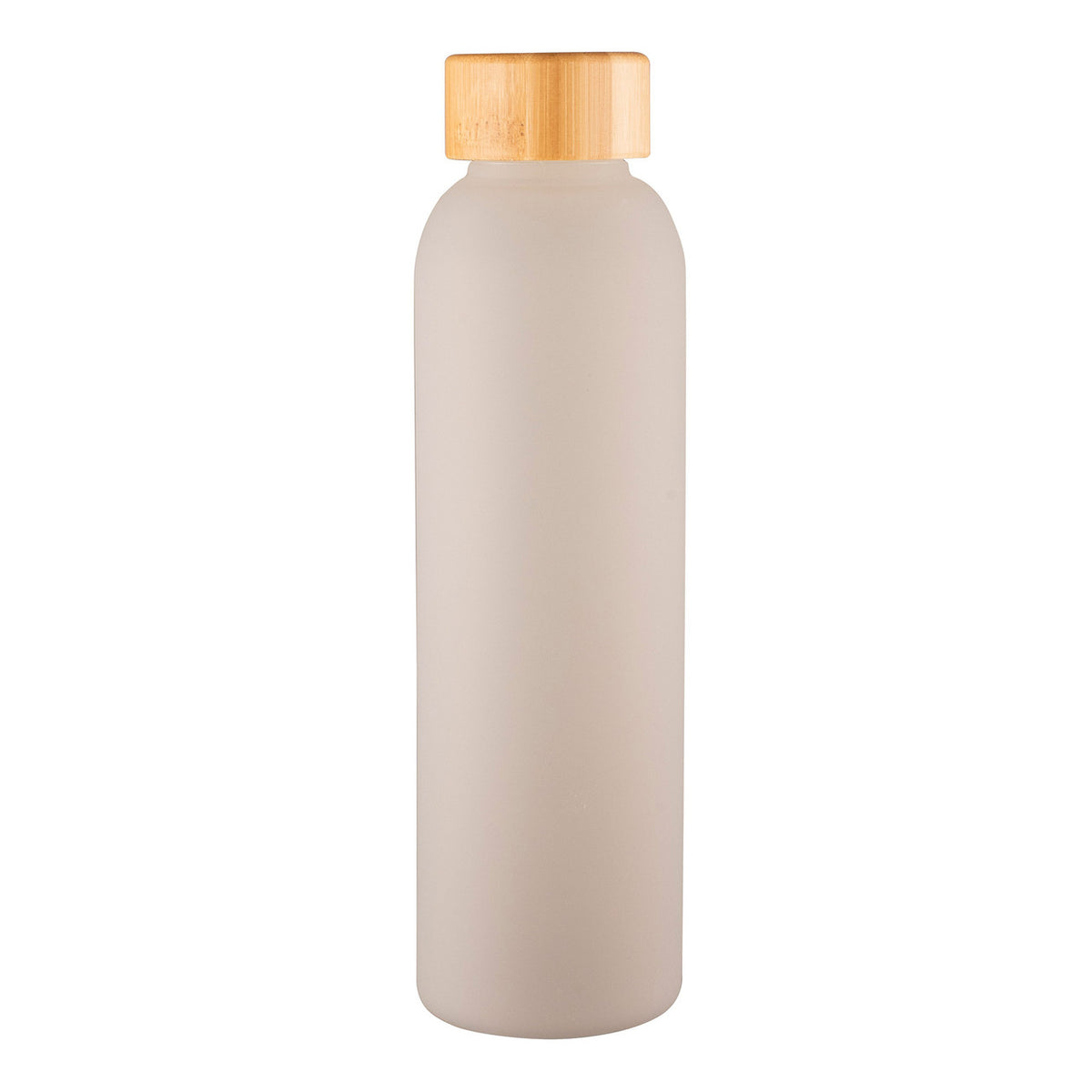 Avanti Velvet Coated Glass Water Bottle - 550ml - Frosted Grey
