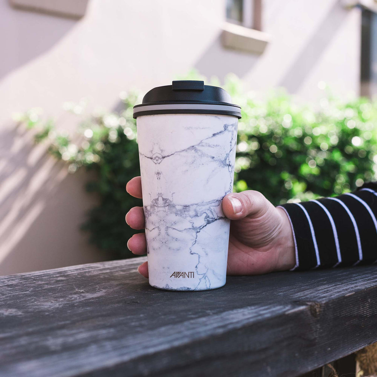 Avanti GOCUP Double Wall Insulated Cup - White Marble - 355ml