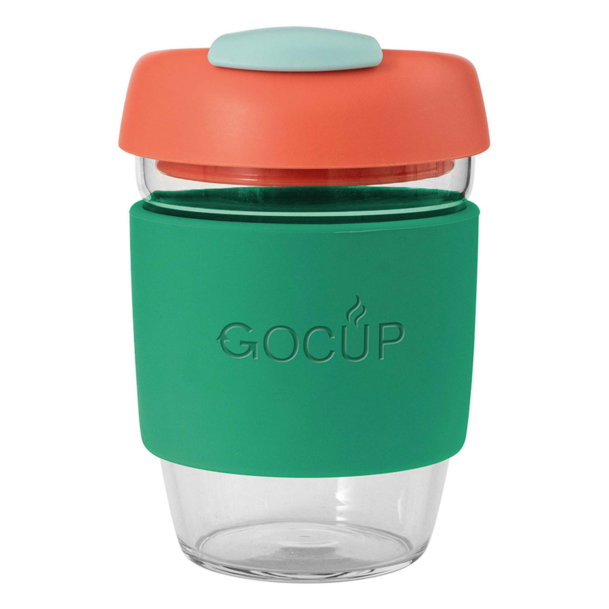 Avanti Glass GOCUP - 296ml/10Oz - Green/Coral/Sea Foam