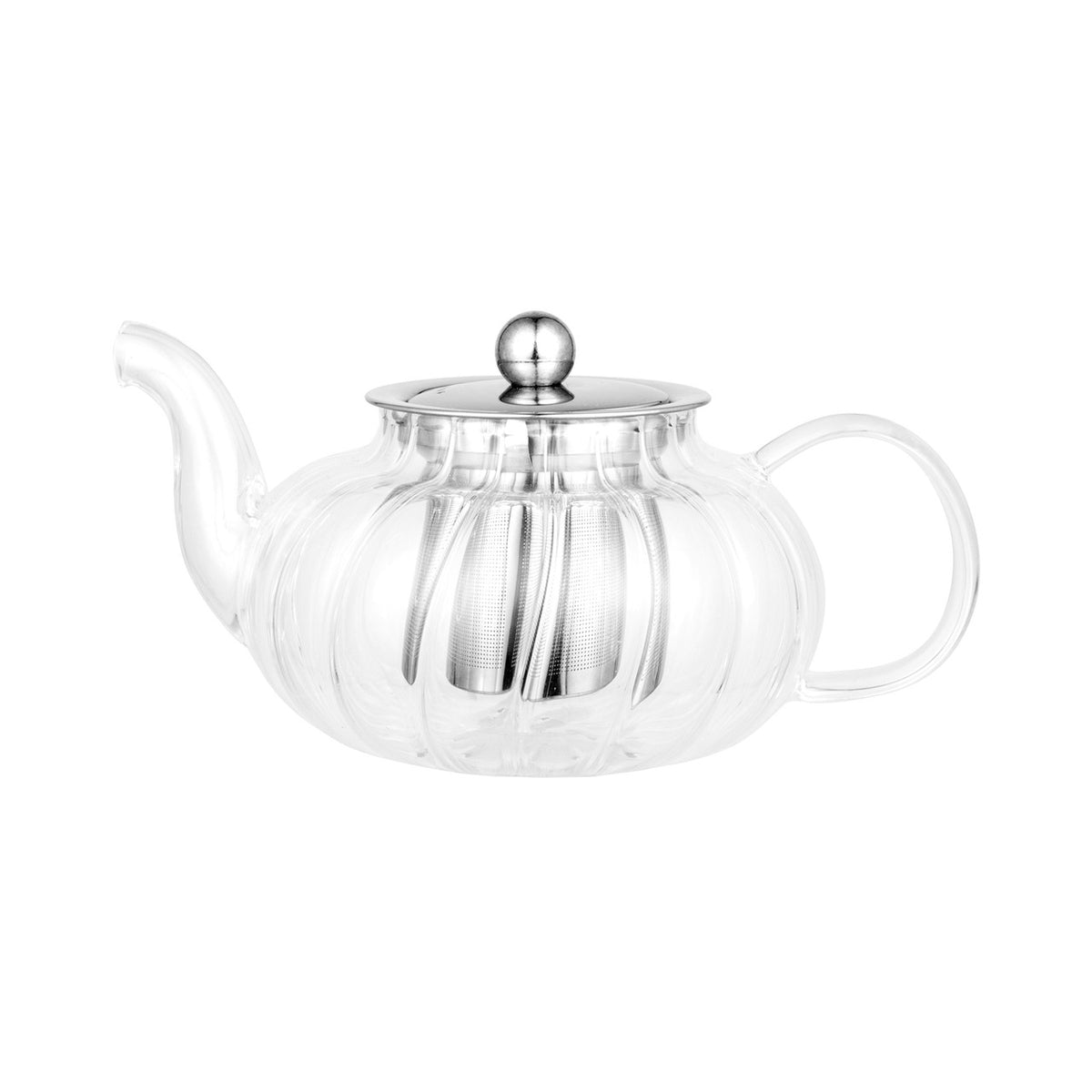 Avanti Vortice Ribbed Glass Teapot - 400ml