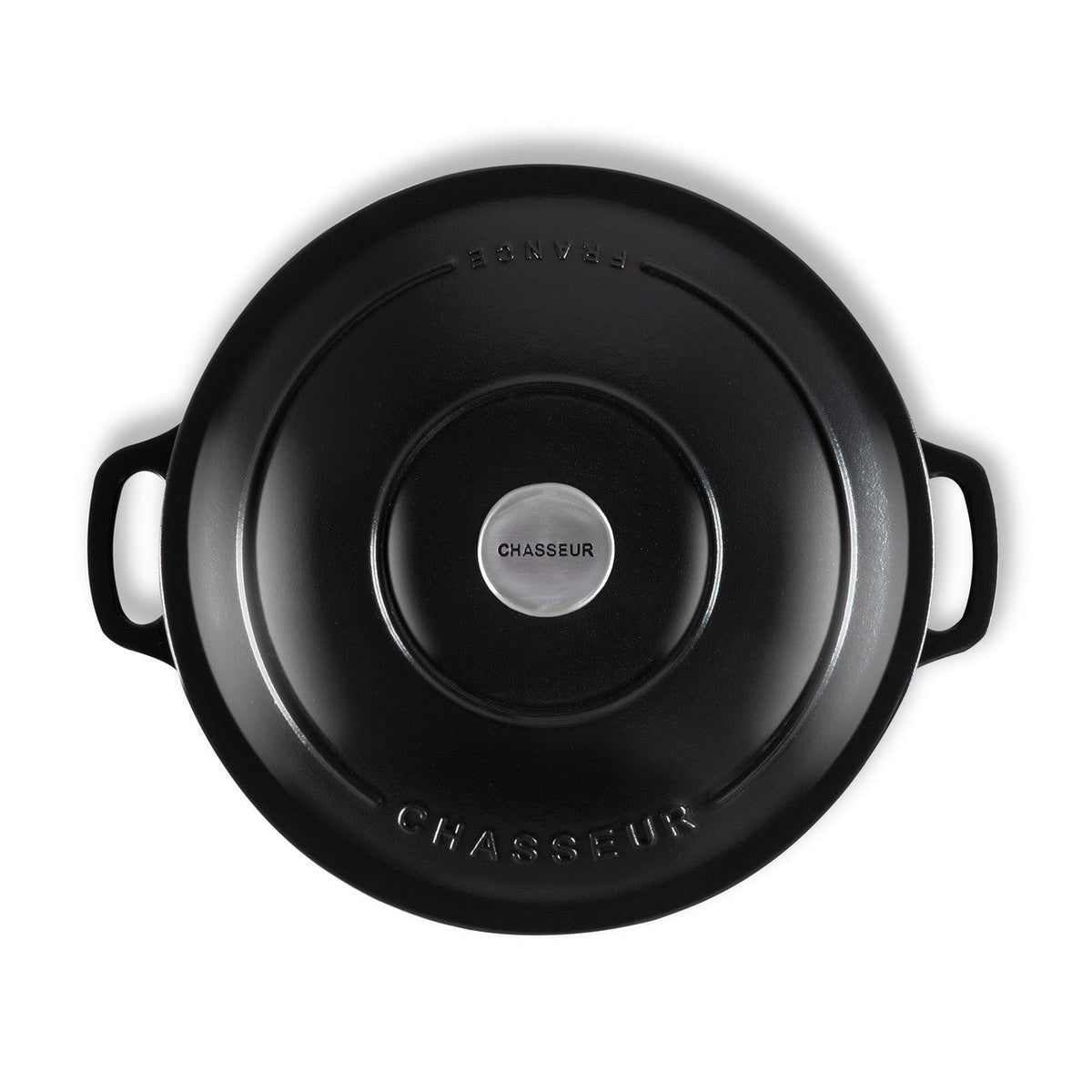 Chasseur Low Round Casserole 30cm/2.5L - Matte Black