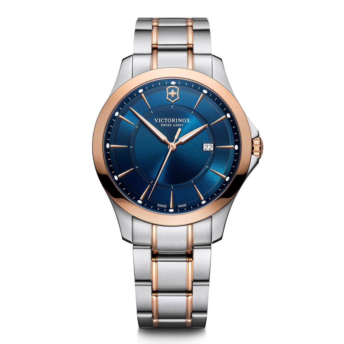 Victorinox Alliance Blue Dial on Two Tone Bracelet