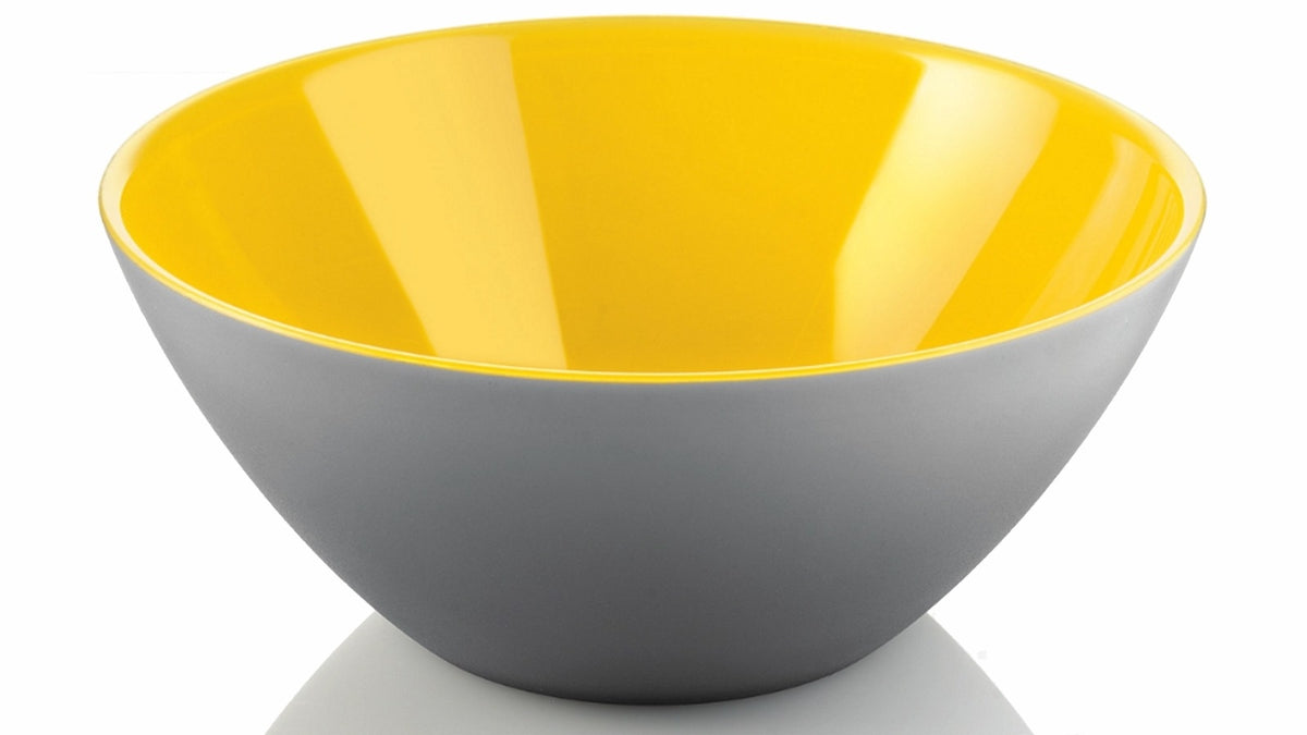 Guzzini Fusion Bowl 25cm - Yellow & Grey