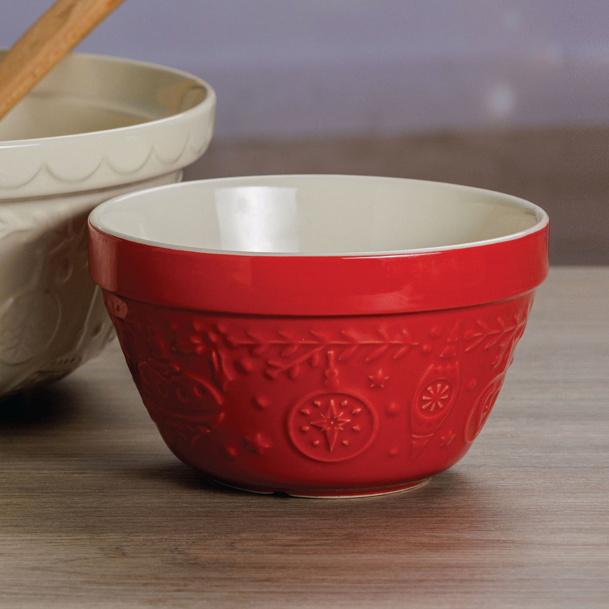 Mason Cash Merry & Bright Red Mixing Bowl - 900ml