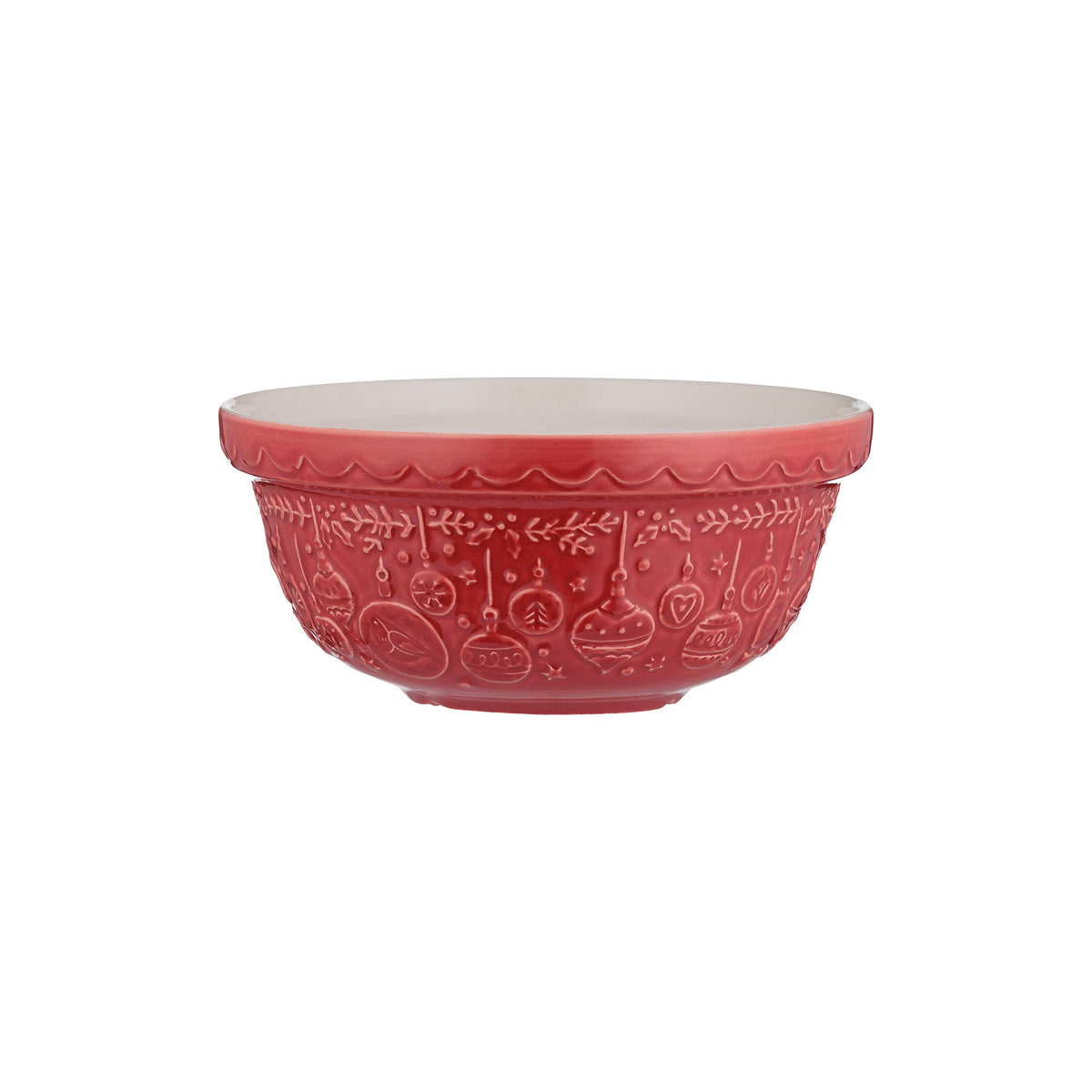 Mason Cash Deck the Halls Red Mixing Bowl 21cm (1.1L)