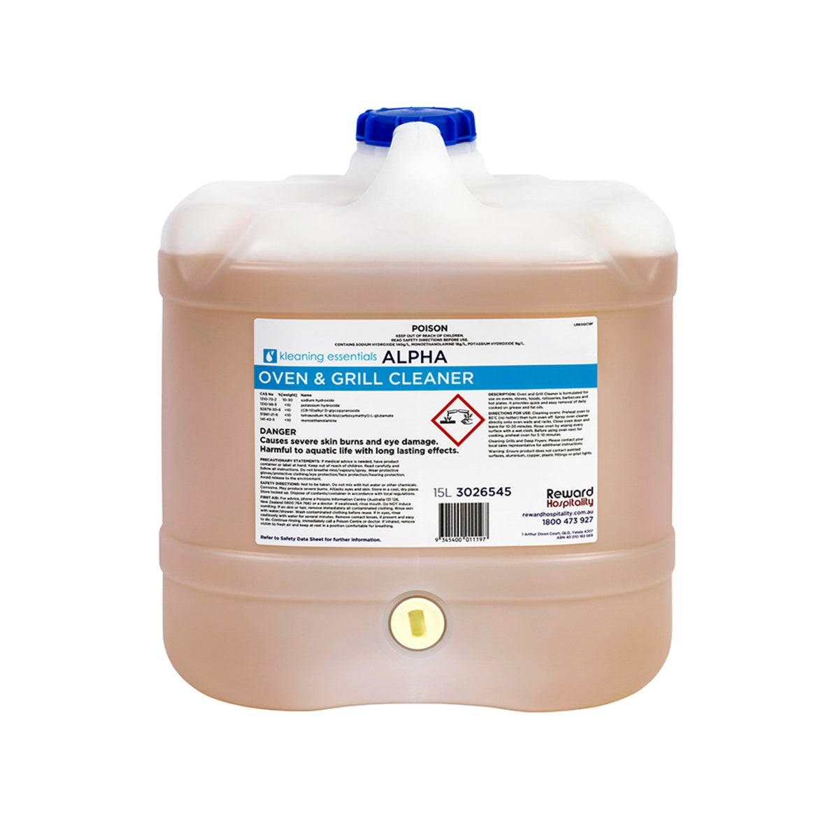 Kleaning Essentials Alpha Oven & Grill Cleaner 15L