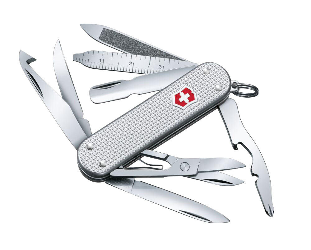 Victorinox Mini Champ Alox Swiss Army Knife (Silver)
