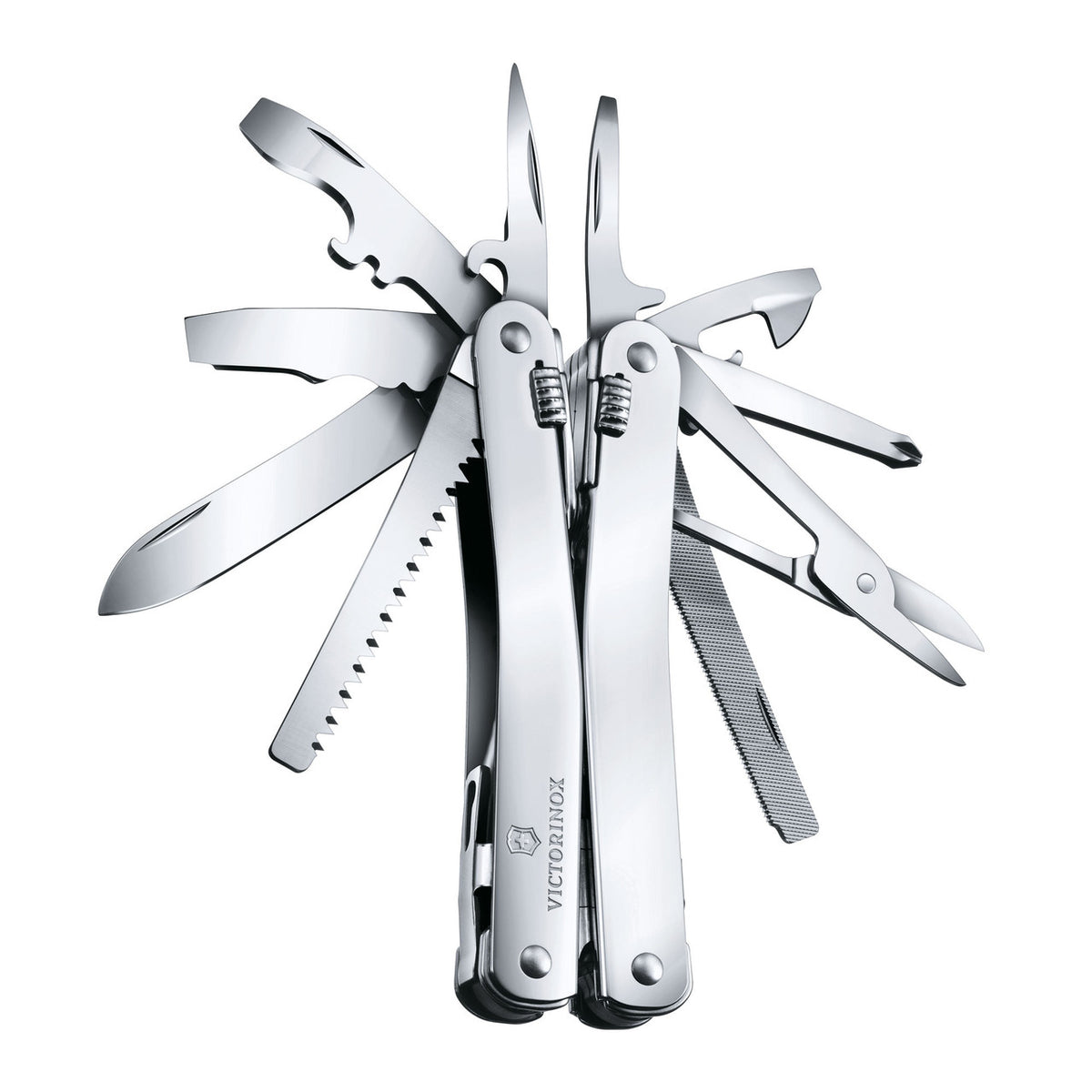 Victorinox Swiss Tool Spirit X with Leather Pouch (Silver)