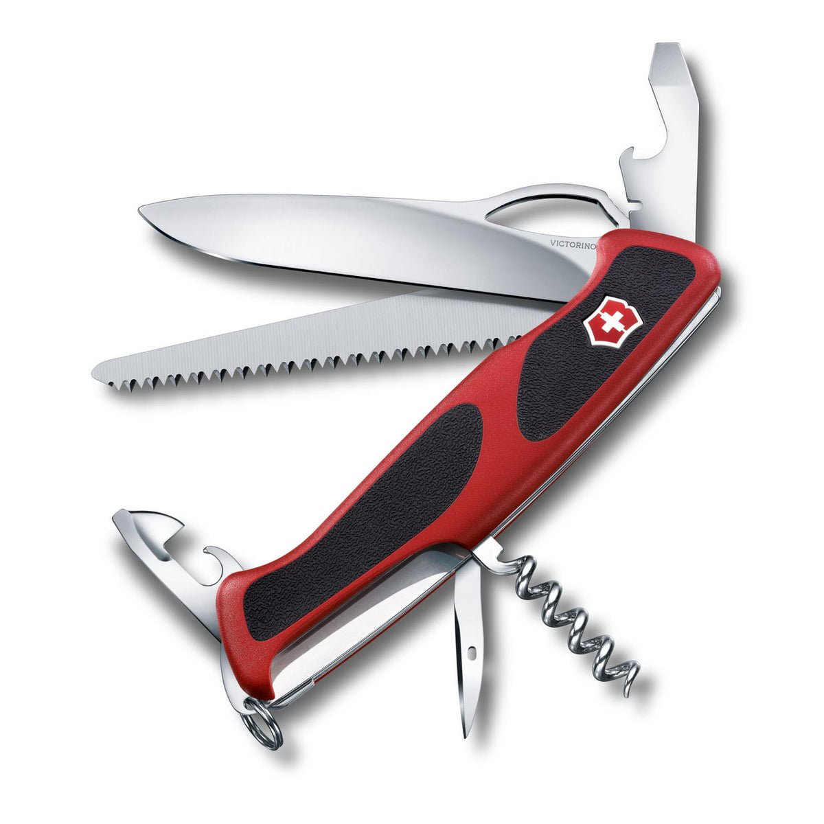 Victorinox Ranger 79 M Grip Swiss Army Knife (Red Black)