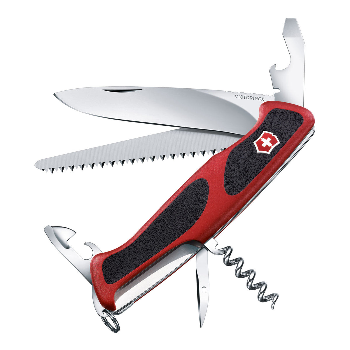Victorinox Ranger Grip 55 Swiss Army Knife (Classic Red)