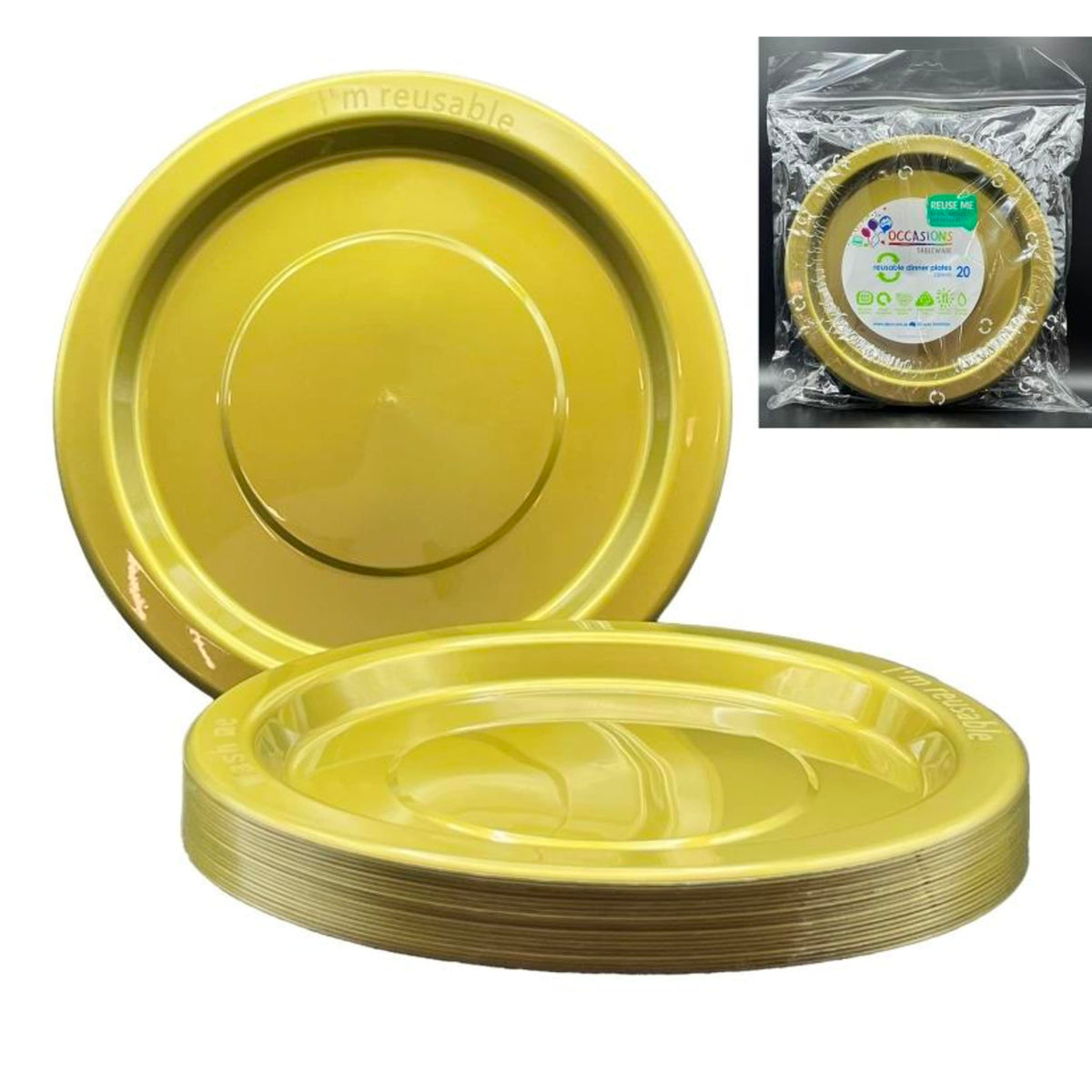 Occasions Gold Dinner Plate (20 Pack)