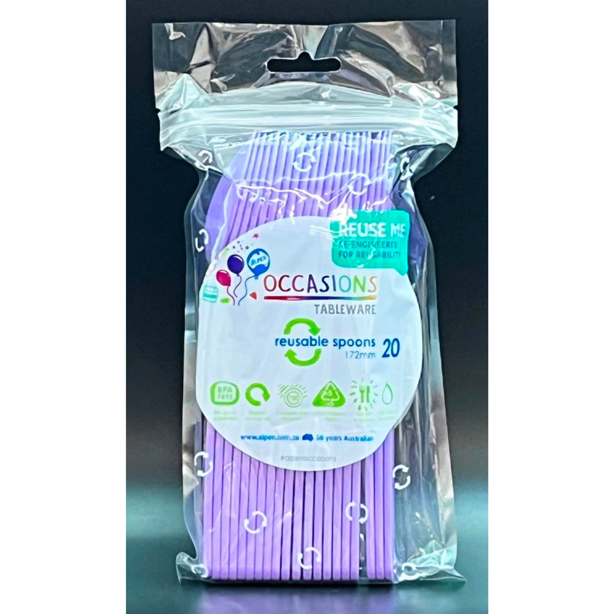 Occasions Lavender Spoon (20 Pack)
