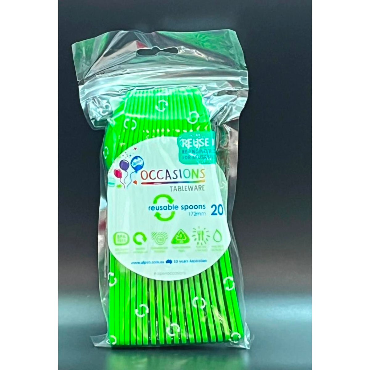 Occasions Lime Spoon (20 Pack)