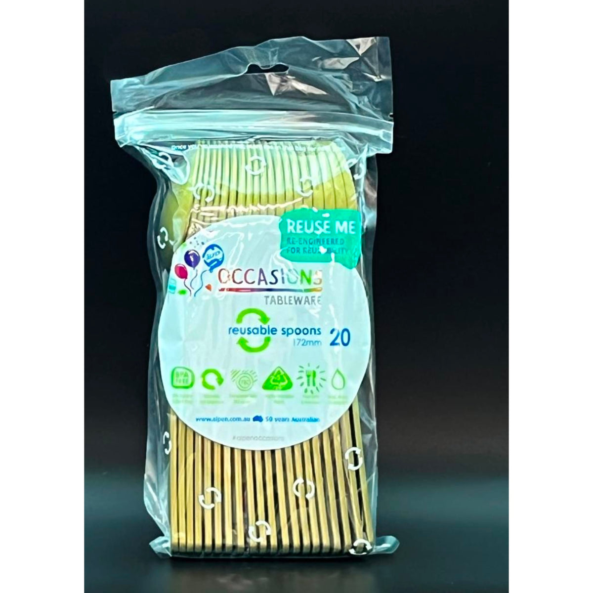 Occasions Gold Spoon (20 Pack)