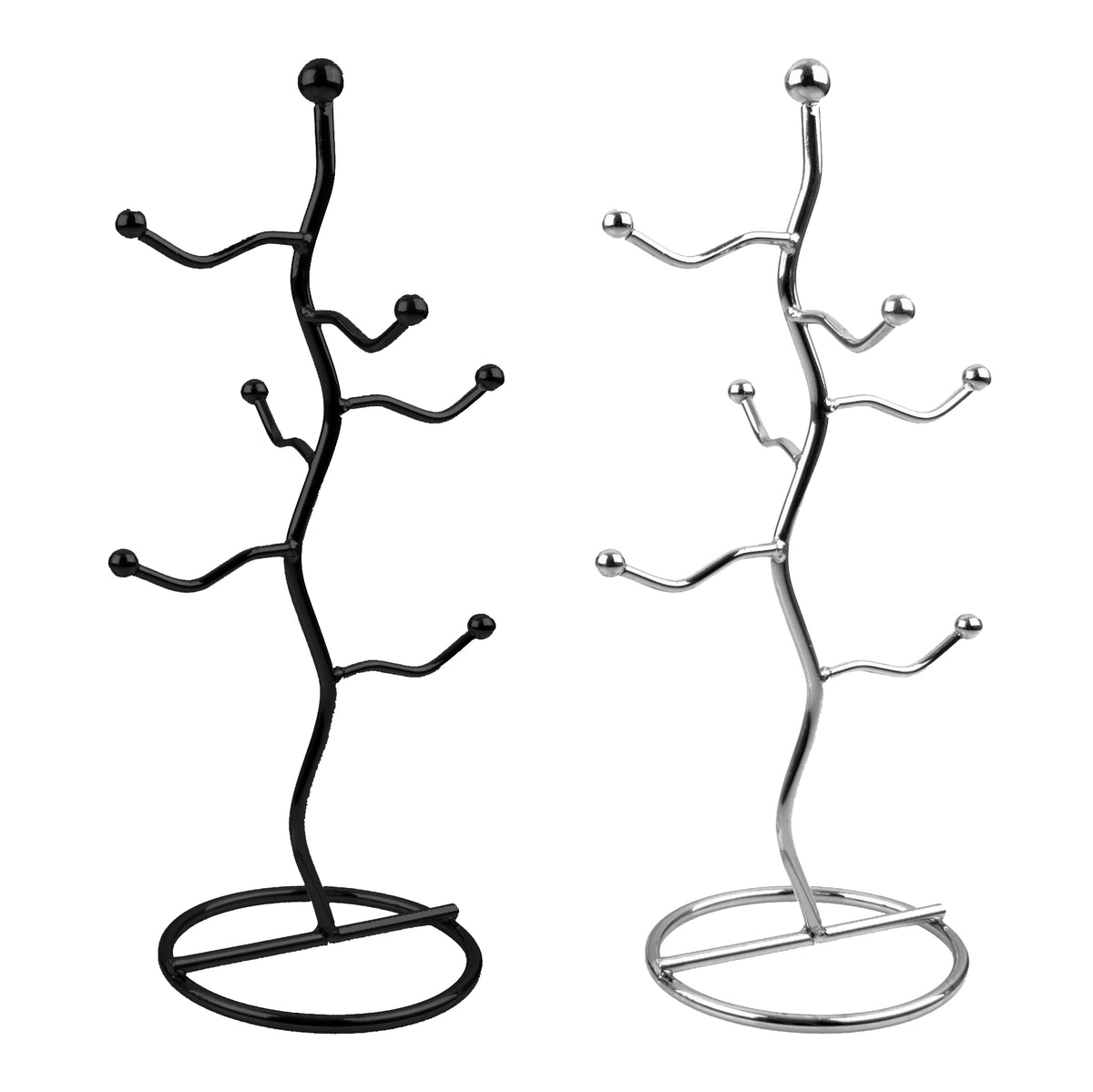Entrée Wiggly Mug Tree 40cm - Chrome