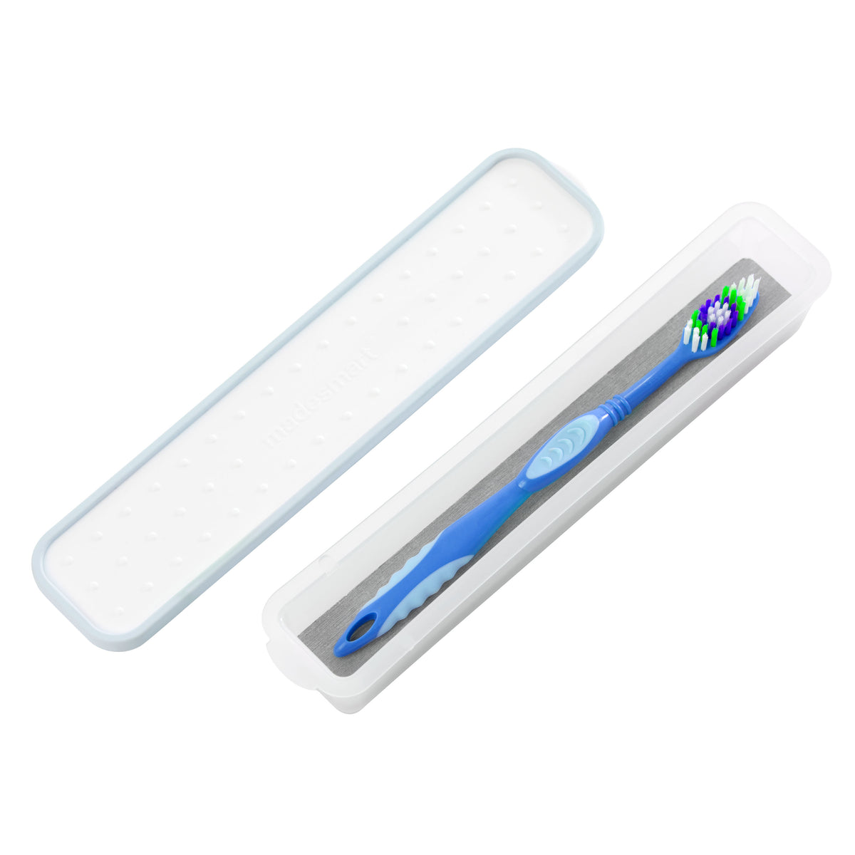 Madesmart Drying Stone Toothbrush Travel Case - Blue