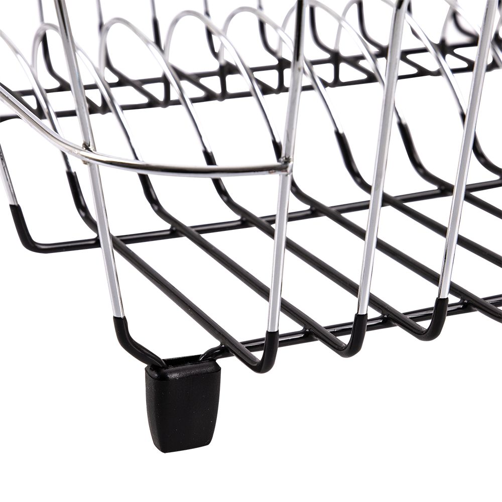 D.Line Small Dish Drainer with Caddy – Black 36.5 x 32.5 x 14.5 cm