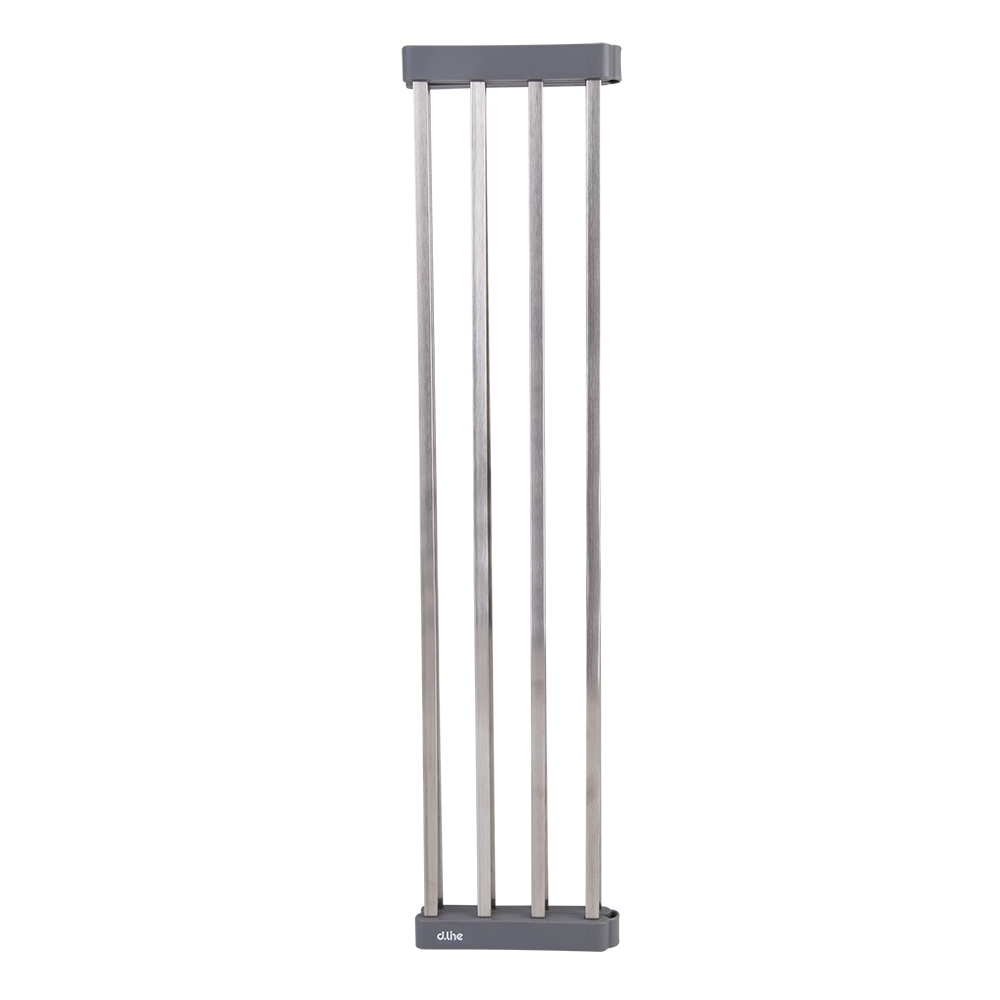 D.Line Stainless Steel Folding Sink Drying Rack 51 X 24cm - Grey