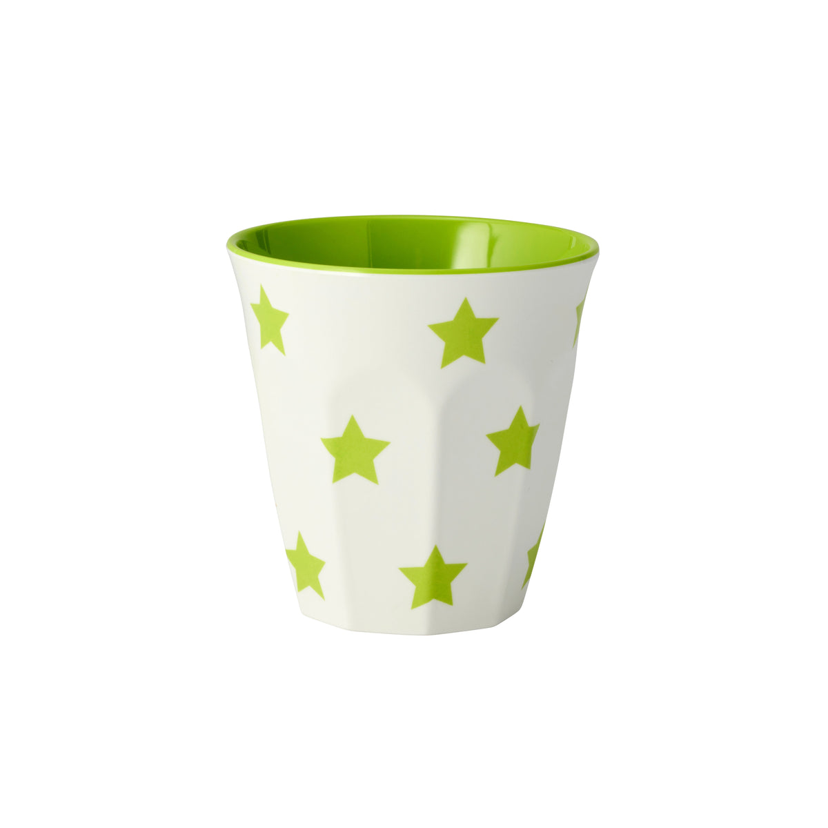 JAB Design Lime Green Stars on White Tumbler 300ml
