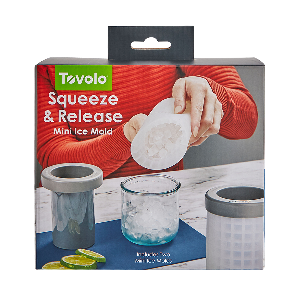 Tovolo Squeeze & Release Mini Ice Mould Set 2 - Charcoal