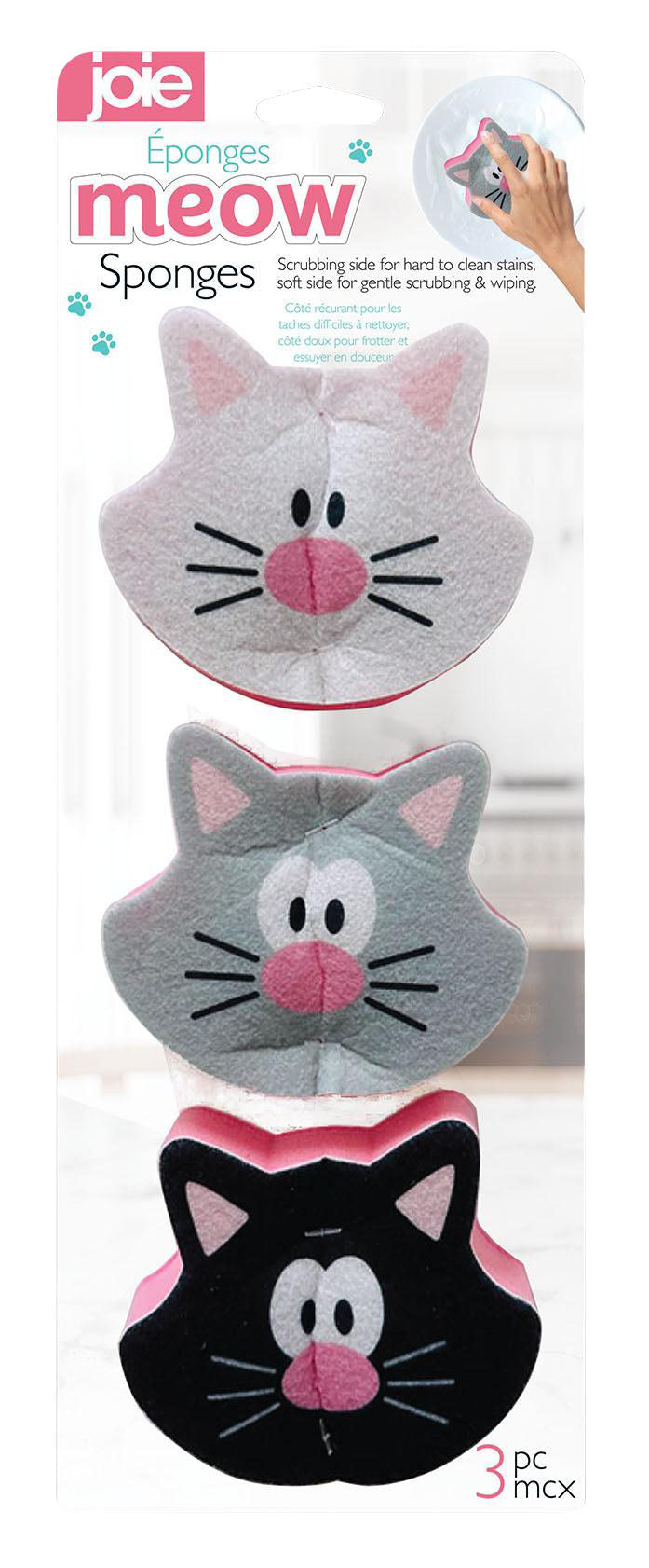 Joie Meow Sponges 3 Pack