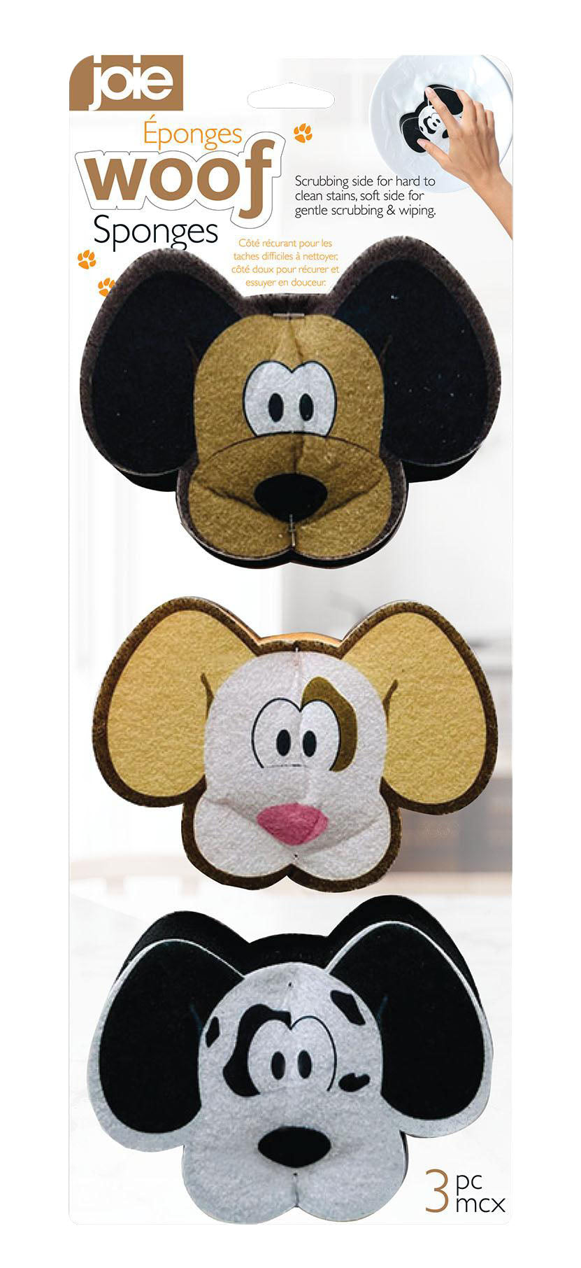 Joie Woof Sponges 3 Pack