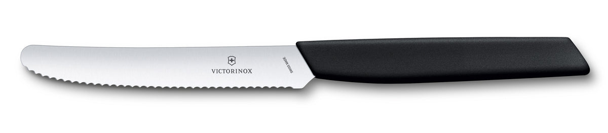 Victorinox Swiss Modern Tomato & Table Knife Serrated 11cm (Black)