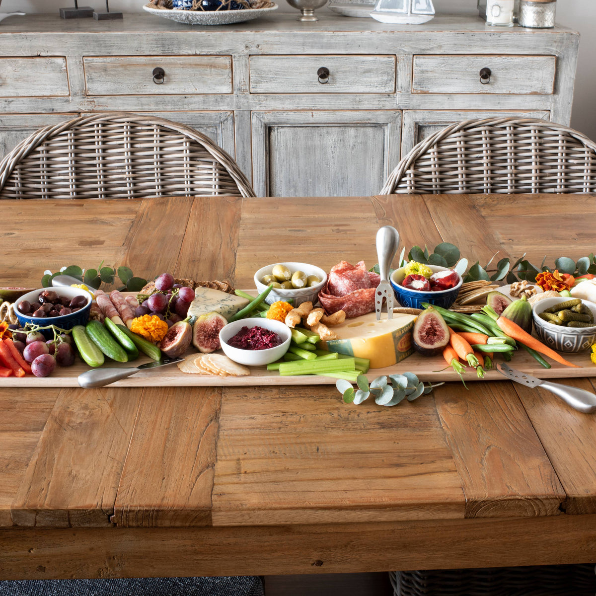 Peer Sorensen Rectangular Serving Platter 100x26x1.5cm - Rubber Wood