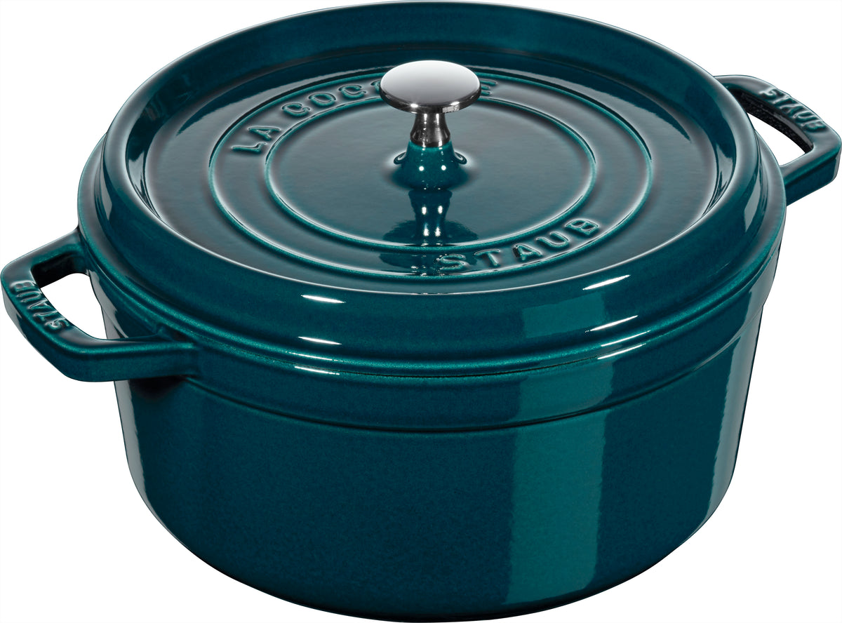 Staub Cast Iron Round Cocotte 28cm - La Mer