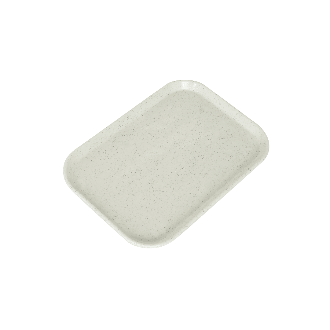 KH Healthcare Tray 405 x 280mm White Speckled Fibreglass