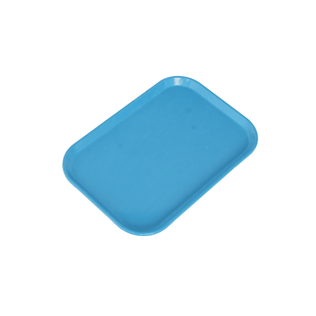 KH Healthcare Tray 405 x 280mm Blue Fibreglass