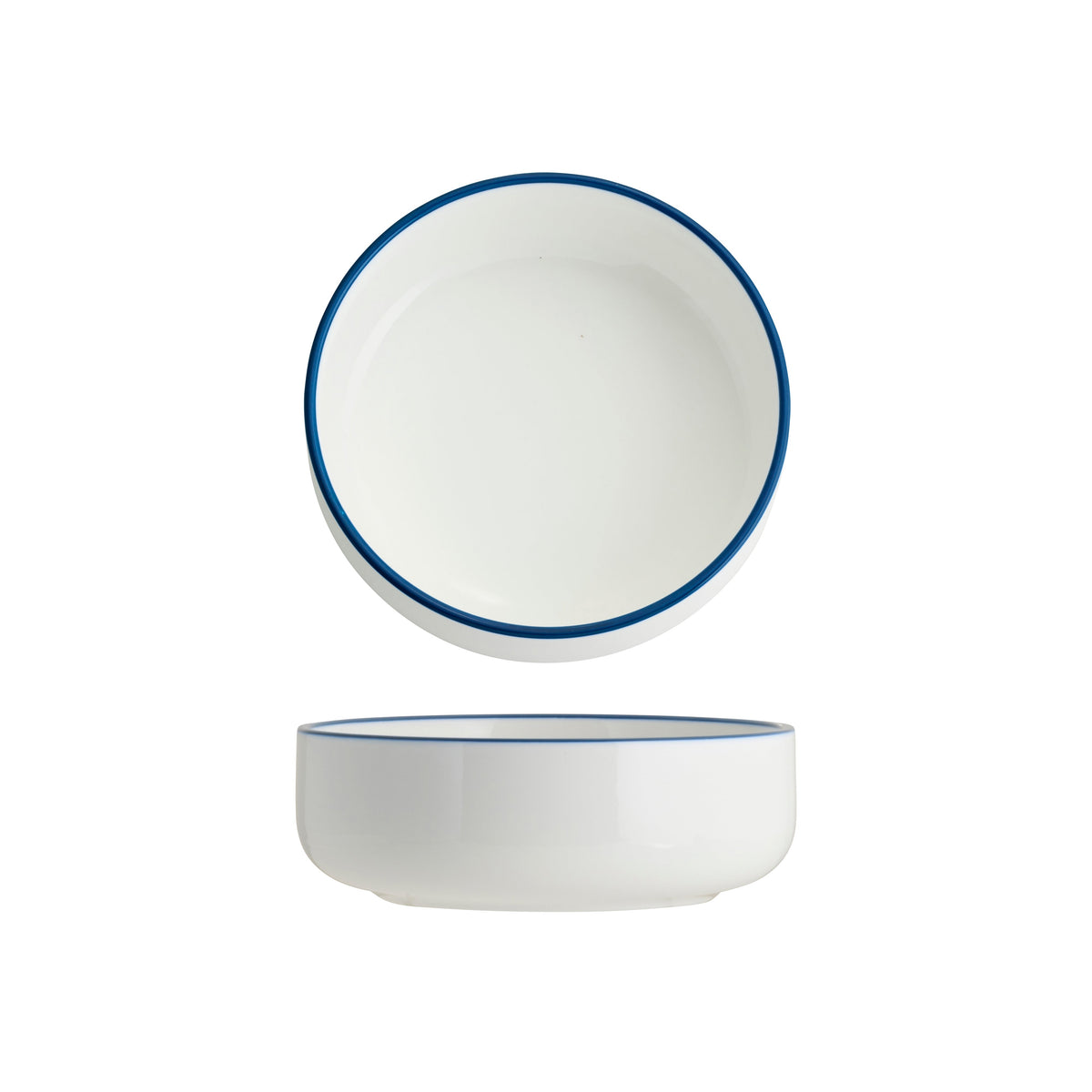 Tablekraft Core Round Deep Bowl Royal Blue Rim 130x45mm