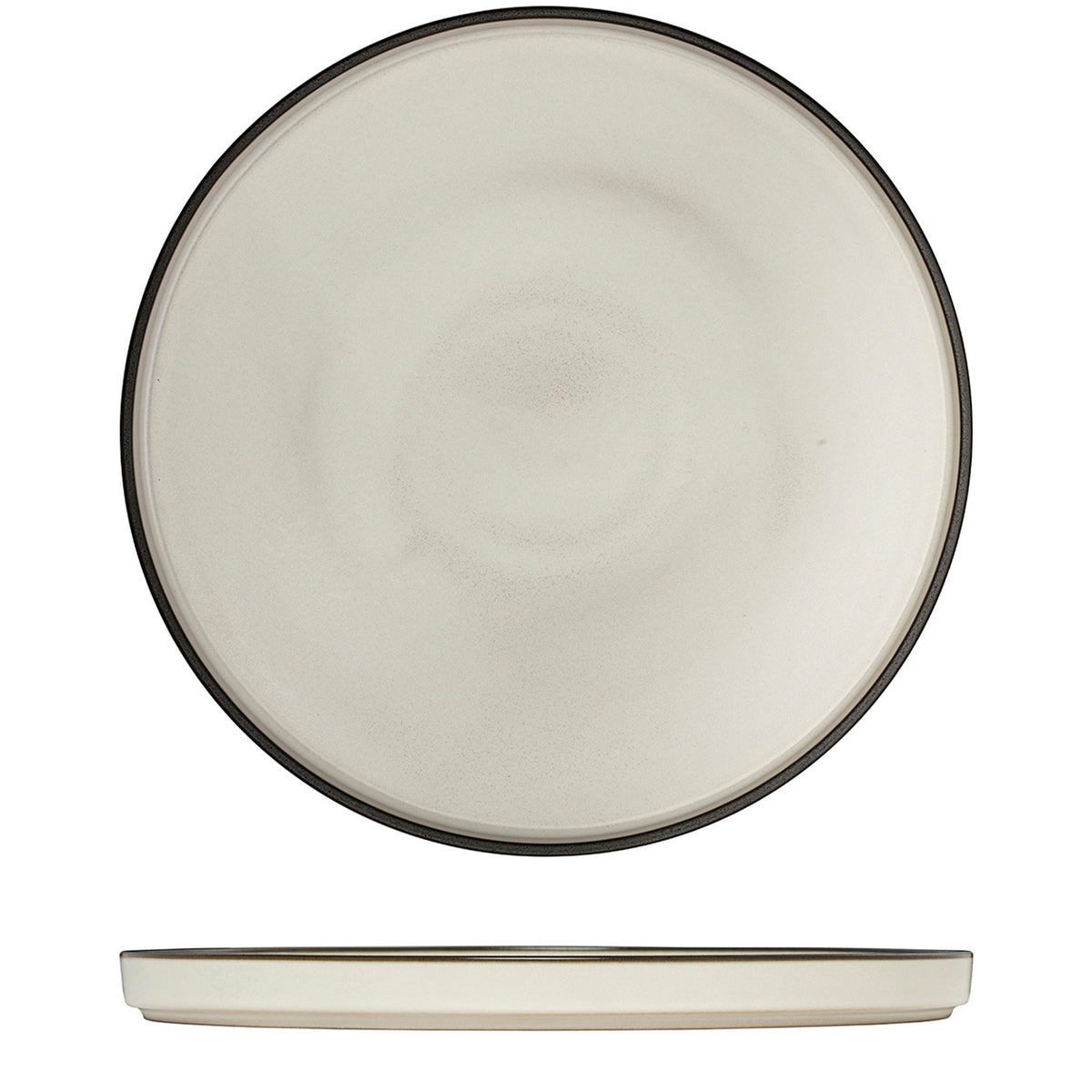 Luzerne Mod Dusted White Round Stackable Plate (270mm Ø)