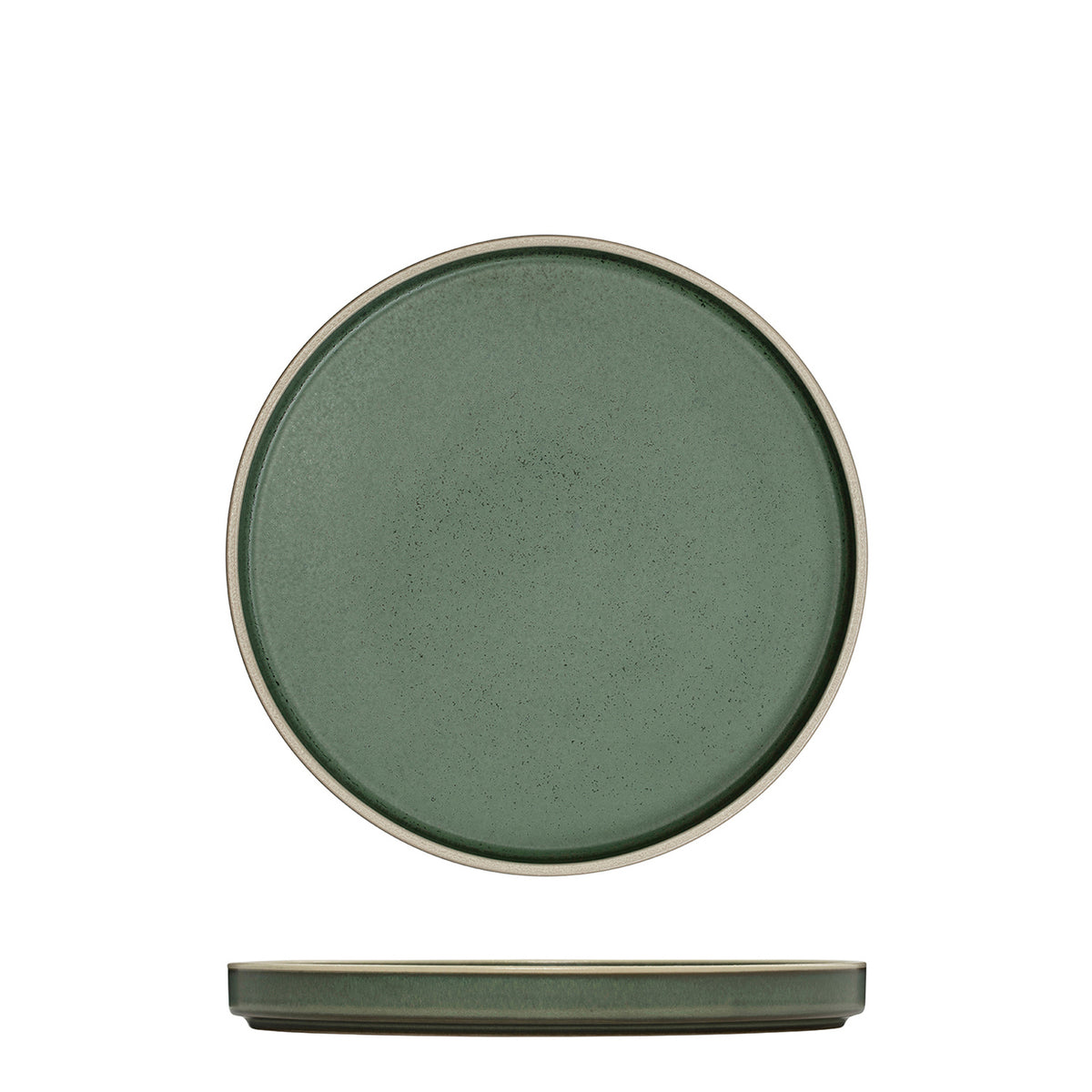 Luzerne Mod Smokey Basil Round Stackable Plate (200mm Ø)