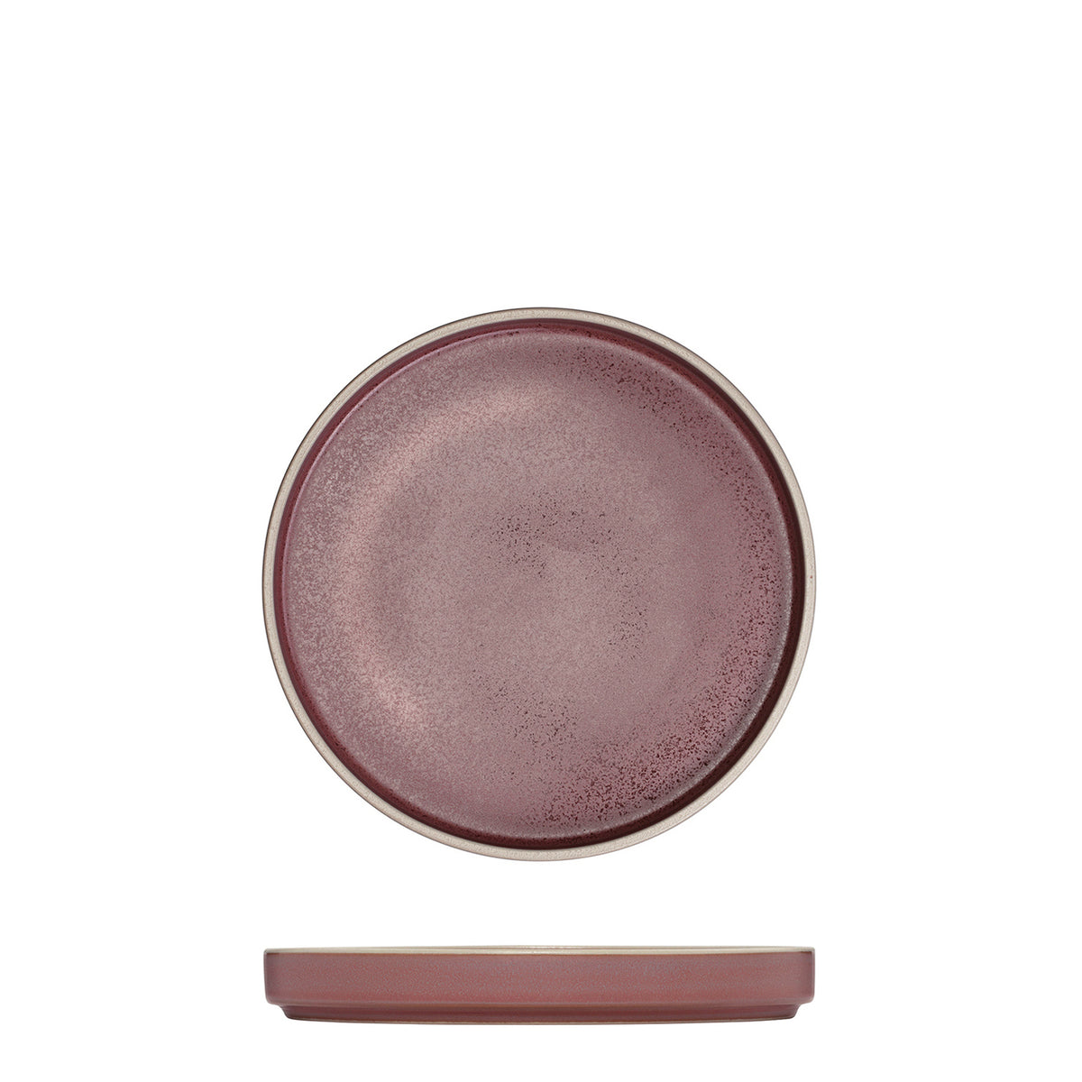Luzerne Mod Smokey Plum Round Stackable Plate (160mm Ø)