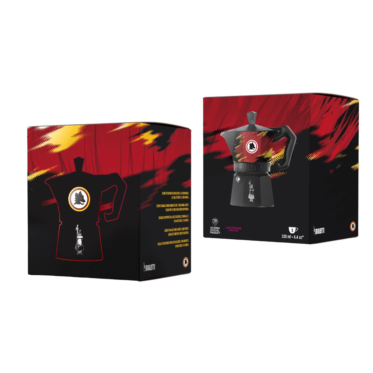 Bialetti AS Roma Moka Express 3 Cup (130 ml) Stovetop Coffee Maker