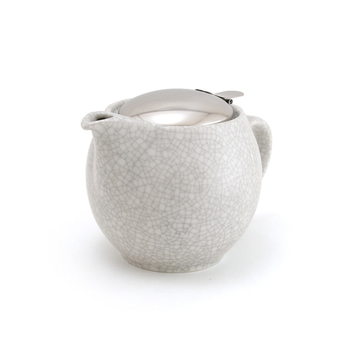 Zero Japan White/Grey Crackle Universal Teapot 450ml