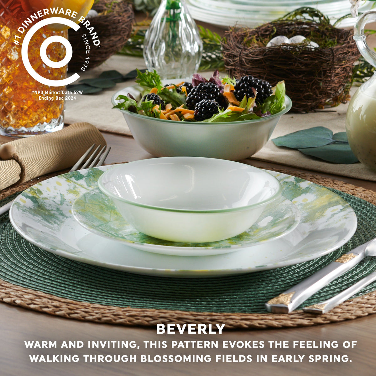 Corelle Beverly 16 Piece Dinner Set