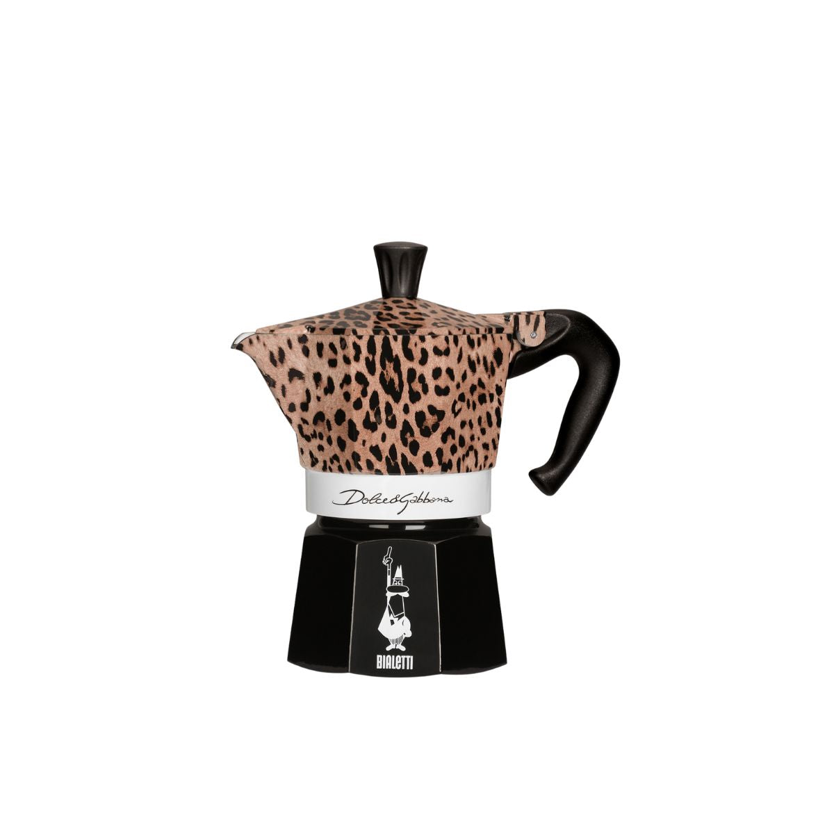 Bialetti Dolce & Gabbana Leopardo Moka Express 3 Cup (130 ml) Stovetop Coffee Maker