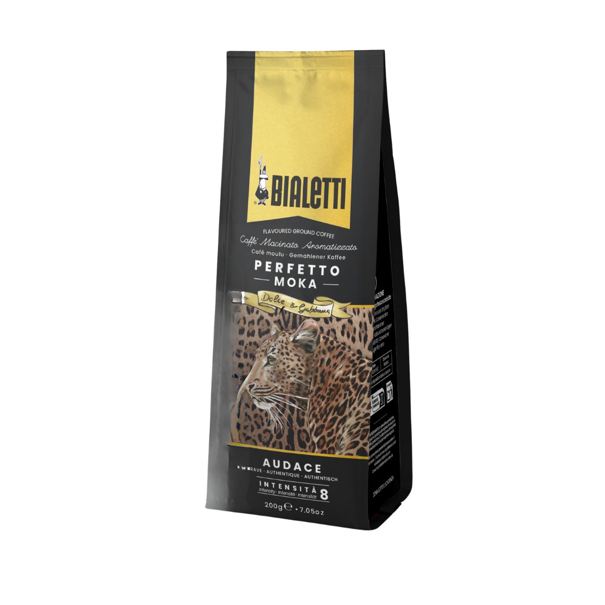 Bialetti Dolce & Gabbana Leopardo Perfetto Moka Audace Ground Coffee 200g V1