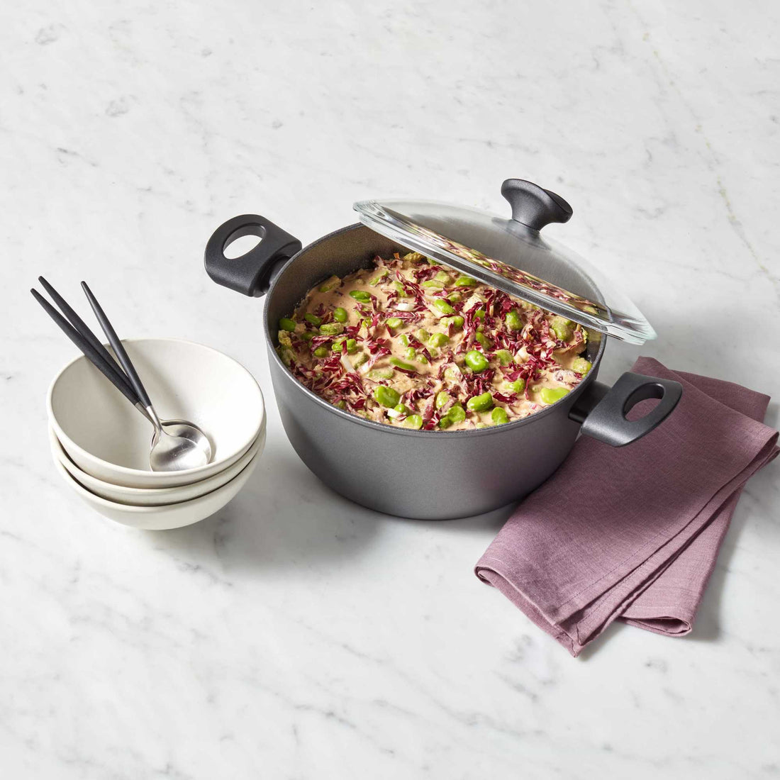 Essteele Per Benessere Ceramic Nonstick 24cm/4.5L Covered Casserole