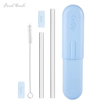 Go Sip Glass Multi-Use Straws Carded