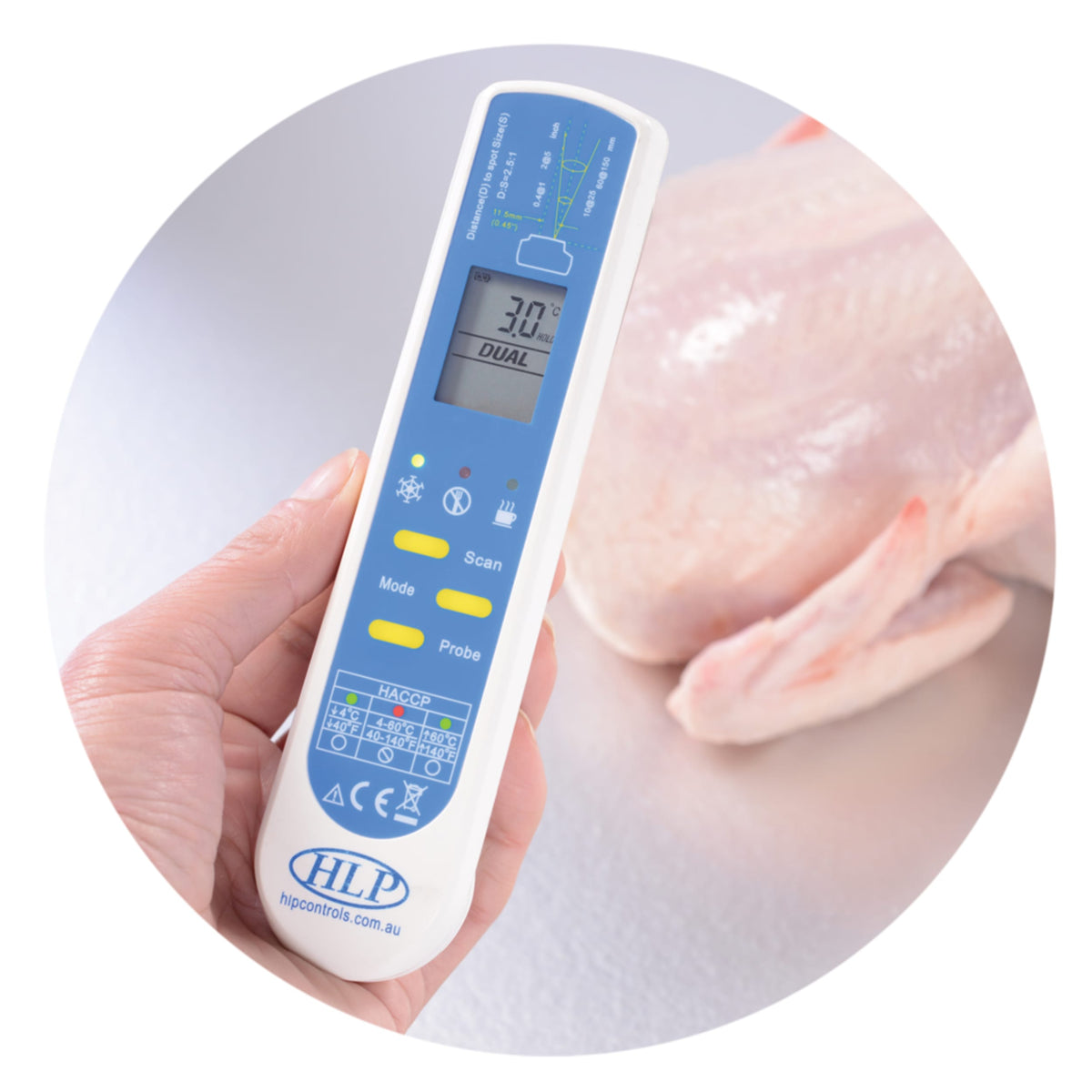 HLP HACCP Dual Infrared & Probe Thermometer