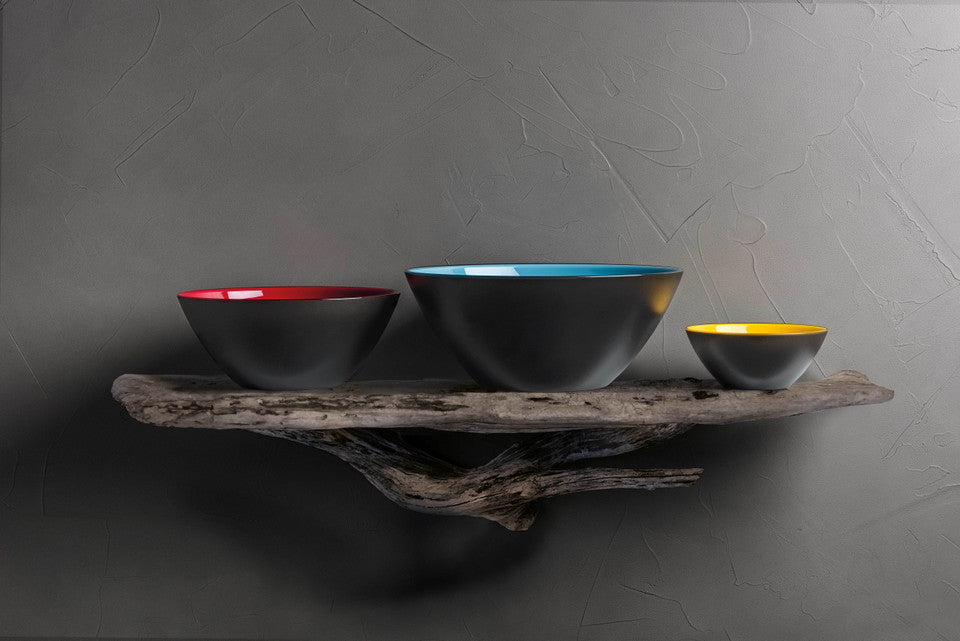 Guzzini Fusion Bowl 25cm - Blue & Black